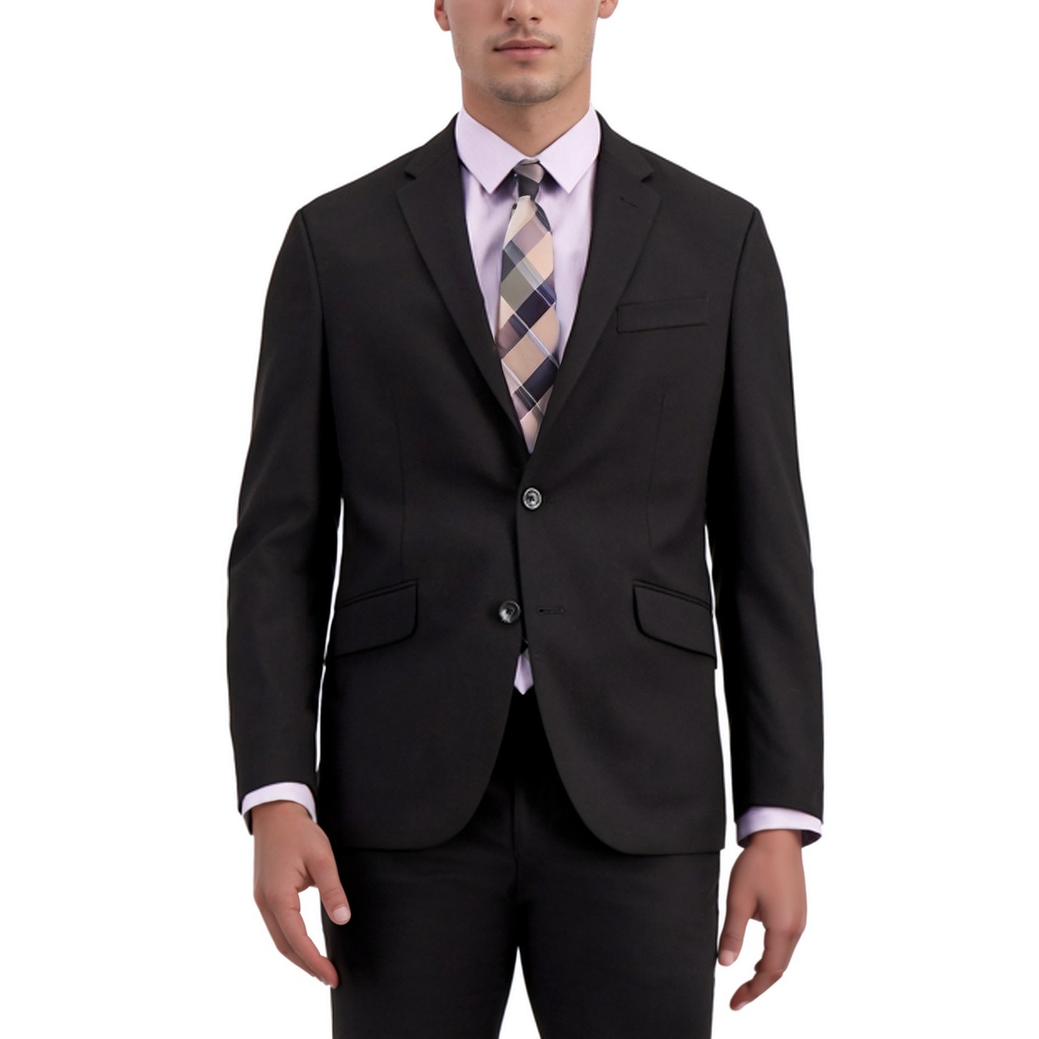 Kenneth Cole Reaction Sport Coat Mens 42r Black Techni-Cole Blazer Suit Jacket